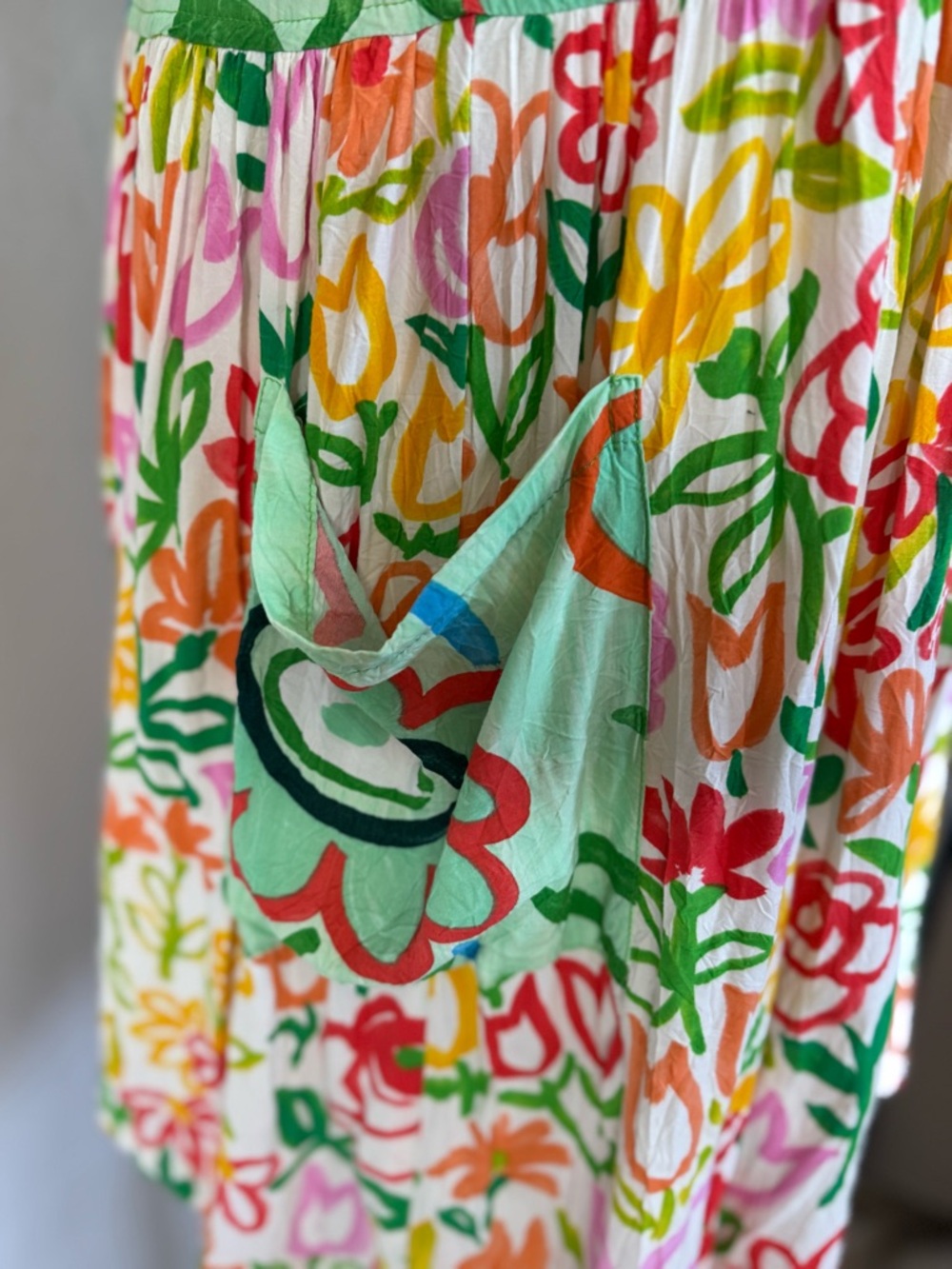 Jams World Floral Hawaiian Multicolor Dress Small - Picture 4 of 8